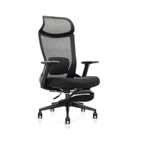 Chaise de bureau ergonomique modulaire à dossier en maille réglable, base 5 étoiles, chaise de direction pivotante en maille