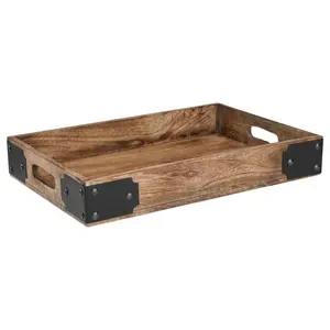 Latest Design top quality Handcrafted natural wood bone Inlay rectangular serving tray for home restaurants hotel from India.