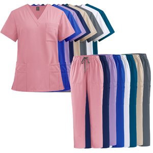 Conjuntos de Uniformes Médicos <span class=keywords><strong>2022</strong></span>: Conjuntos de Uniformes de Enfermería para Hospital, Uniformes de Enfermera Ajustados, Conjuntos de Uniformes Médicos de Spandex al por Mayor - Product Image 1