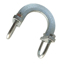 Attache de tuyau industrielle UTT18 U à serrage rapide latéral, personnalisable, pour atténuation des oscillations, compatible avec la fixation de tuyaux de soutènement sismique pour tuyaux ronds de 1 pouce