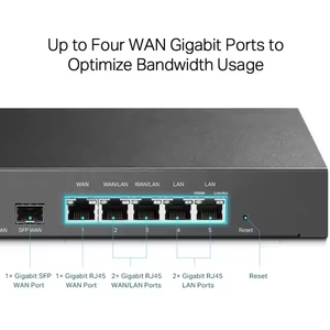 สวิตช์เครือข่าย TP-Link <span class=keywords><strong>ER7206</strong></span> ระดับธุรกิจขั้นสูง รองรับระบบคลาวด์ จัดการผ่านระบบ VPN  รองรับ Multi-WAN  พร้อมไฟร์วอลล์ และ SafeStream - Product Image 3