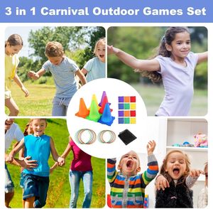 CPS Juego de Lanzamiento 3 en 1, Carrera de Obstáculos para <span class=keywords><strong>Niños</strong></span>, Juego de Lanzamiento de Anillos <span class=keywords><strong>con</strong></span> Juguete Iluminado, <span class=keywords><strong>Juegos</strong></span> de Lanzamiento, Deportes al Aire Libre, Juguetes PARA EL Día - Product Image 4