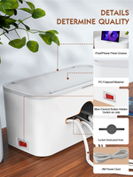 LDNIO SN5311 2500W 100-250V Multiprise de gestion Boîte d'extension avec 3 Usb Charge rapide 5 prises Prise de courant universelle