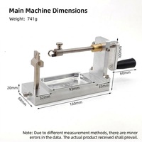 Máquina dobladora de alambre de sobremesa con abrazadera, enrollador de línea, doblador de alambre de pesca de aluminio aeronáutico 6061, precisión de 0.1mm, pasadores SUS304, kit manual DIY