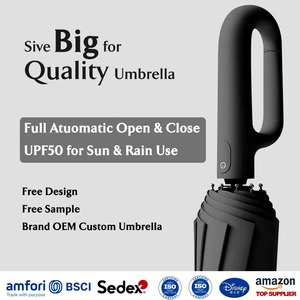 Vòng Khóa Ô phản quang an toàn dải Carabiner ô tay miễn phí Paraguas ô tùy chỉnh in logo UV tự động - Product Image 2