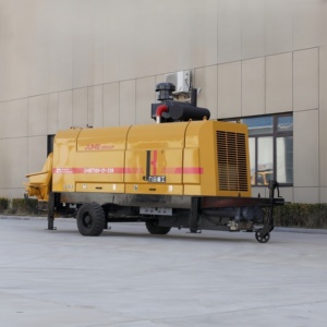 Bomba de Concreto Móvil con Motor DHBT100, Bomba de Concreto sobre Remolque para Construcción - Product Image 4