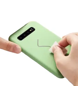 Custodia per telefono in gomma siliconica liquida personalizzata del produttore di fabbrica per custodia Soft touch serie Samsung S10