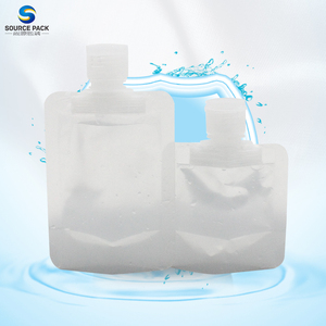 Sacchetti riutilizzabili in plastica trasparente per imballaggio di succo liquido per bevande da viaggio sacchetto per beccuccio per bevande trasparente - Product Image 6