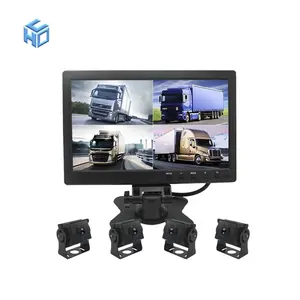 360 תואר רכב AHD 10 אינץ אבטחת המצלמה רכב blackbox dvr מקליט מערכת 12v 24v 1080p משאית 4 מצלמה dvr