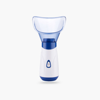 Vaporisateur facial électrique, humidificateur à vapeur portable, pulvérisateur facial à nano-brume, instrument de beauté avec masque facial noir