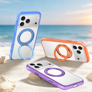 เคสโทรศัพท์แม่เหล็กแบบด้านหรูหราสำหรับ iPhone 18 17 Pro Max พร้อมการปกป้อง 360 องศา °   ฝาครอบป้องกันปุ่มสัมผัส AI สำหรับขาตั้งโทรศัพท์ - Product Image 1