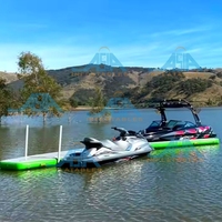 Ponton flottant gonflable en Y de qualité commerciale, robuste, avec technologie Drop-Stitch, pour le stationnement et le stockage de bateaux, marinas et stations balnéaires