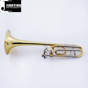 <span class=keywords><strong>Trombone</strong></span> ténor Jingying Music 2023, instrument à vent en <span class=keywords><strong>cuivre</strong></span>, clé Bb/F, glissière externe en <span class=keywords><strong>cuivre</strong></span> blanc et cloche, glissière interne en <span class=keywords><strong>cuivre</strong></span> blanc - Product Image 3