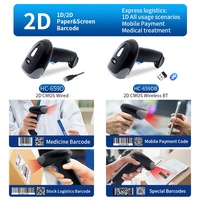 Escáner de Códigos de Barras y Códigos QR Inalámbrico/Con Cable USB JR 659, Escaneo Rápido, Sensor CMOS, para Supermercado