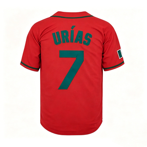 Camisetas de Béisbol Retro para Hombre, Versión Nostálgica, Cosidas, 7 Urias 34 México, Tallas S-3XL - Product Image 4