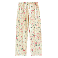 Été 100% Gaze Coton Pantalon d'intérieur Femmes Bas de nuit Offre Spéciale Fraise Fraise Pantalon de pyjama Femmes Pantalon de nuit