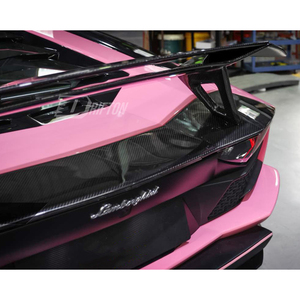 สปอยเลอร์หลังคาร์บอนไฟเบอร์แบบแห้งทรง LP750 SV สำหรับฝากระโปรงท้ายรถ Lamborghini Aventador LP700 ปี 2011-2015 - Product Image 2