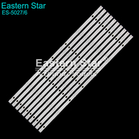 Bande de rétroéclairage LED pour téléviseur Eastern Star ES-5027, universelle, 55 pouces, 6 LED, 3V, pour réparation ou remplacement de téléviseur, lot de 10 pièces