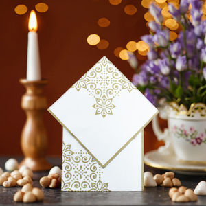 617063 33cm 20pcs Serbet Gaya Islami Perayaan Festival Idul Fitri Ramadhan Dekorasi Pesta Perlengkapan Pesta 2 Warna Offset - Product Image 2