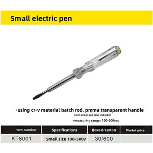 Kaida Tools Elektriker-Messwerkzeuge Elektrischer Stift Neon-Glühbirne Digitale Anzeige Spannungsprüfer 12-220V - Product Image 2