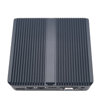 Mini PC sans ventilateur, processeur J4125, 4 Go de RAM, 128 Go de ROM, système d'exploitation Windows 10, USB, HD-MI, VGA, RJ45, port série RS232 COM