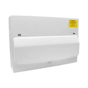 ETEK UK MCB surface mounted EKDB6 Metal Distribution Box(steel Base)Split Load electrical Consumer Unit with CE UKCA Certificate