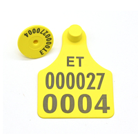 Etiquette d'oreille pour bétail de grande taille, utilisation par les agriculteurs, étiquette RFID pour oreille de vache