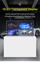 Layar OLED Transparan Kustom 1920*1080 600 Nit -I Input Android Layar Iklan Cerdas