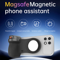 Poignée d'assistance magnétique pour appareil photo de téléphone Fun Shot avec déclencheur sans fil détachable pour iPhone et Android