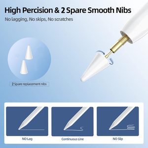 <span class=keywords><strong>Stylet</strong></span> en aluminium pour <span class=keywords><strong>iPad</strong></span> 2018-2026 <span class=keywords><strong>avec</strong></span> rejet de paume, charge rapide, sensibilité à l'inclinaison, ZD02, 8 heures d'autonomie, compatible - Product Image 3