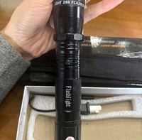 Dispositivo de Seguridad 3 en 1, Popular y en Oferta, Combina Linterna LED y Puntero Láser, Portátil y Ligero, Linterna Tipo 288 para Exteriores