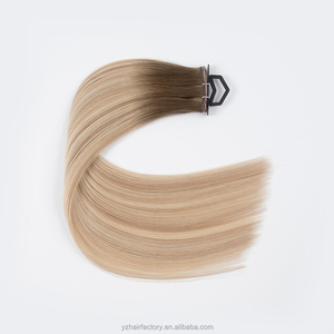 ผมต่อแบบไร้รอยต่อ Butterfly Weft แบบมองไม่เห็นรู ดีไซน์ใหม่ Twin Tab ผมแท้ 100% แบบ PU Hole Weft - Product Image 4