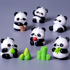 Últimos Diseños de Micropaisajes, Jardinería DIY, Creativo y Lindo Adorno Redondo con Muñeco de <span class=keywords><strong>Panda</strong></span>, Decoración para Coche, Escritorio, Pequeño Adorno - Product Image 5