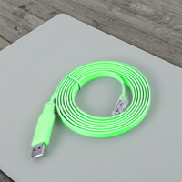 6ft RS232 avec puce Ftdi Compatible avec Cisc0 USB vers RJ45 câble de Console Usb tresse PVC, câble de Console de débogage de fil série