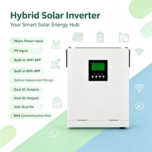 Inversor Solar Híbrido de 4.2KW para Sistemas Conectados a la Red y Fuera de la Red, Controlador de Carga Solar MPPT, Salida Bifásica de 220V, Convertidor de Energía Solar - Product Image 5