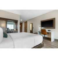 Hochwertiges Modernes Apartment-Motel-Resort Schlafzimmer-Möbelset Maßgefertigter Holzschreibtisch für den Gastgewerbebereich CE ISO