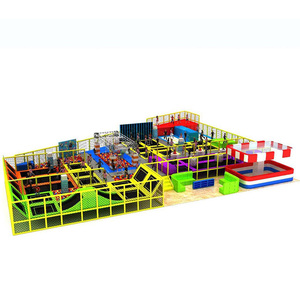 Indoor Children's <b>Trampoline</b> Park Basketball Frames Ball Pools Jumping Bridge <b>Trampoline</b> Children's Amusement Parks - Product Image 3