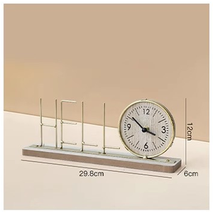 Orologio da Tavolo Silenzioso in Metallo con Lettere dell'<span class=keywords><strong>Alfabeto</strong></span>, Design Geometrico Moderno, Decorazione Artistica per Casa, Regalo di Benvenuto - Product Image 6