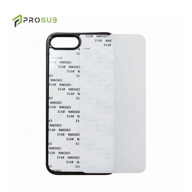 Prosub Diy Custom 2D Sublimation Blank Transparent Tempered Glass Cell Phone Case for Iphone 7 Plus