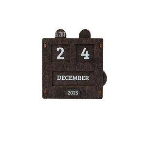 Customized wooden retro pull-out <b>calendar</b>/perpetual <b>calendar</b> for office decoration, vintage and minimalist style. - Product Image 2