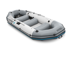 68376 <strong>Inflatable</strong> Boat Set Series <strong>Mariner</strong> <strong>4</strong> 129&quot; X 57&quot;- Grey-<strong>4</strong>-person Portable <strong>Raft</strong> Fishing Boat - Product Image 1