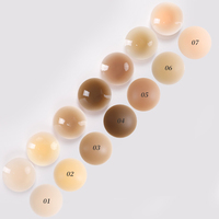 Cubrepezones de Silicona Autoadhesivos Redondos de 15 cm, Talla Grande, Color Piel, con Servicio de Personalización