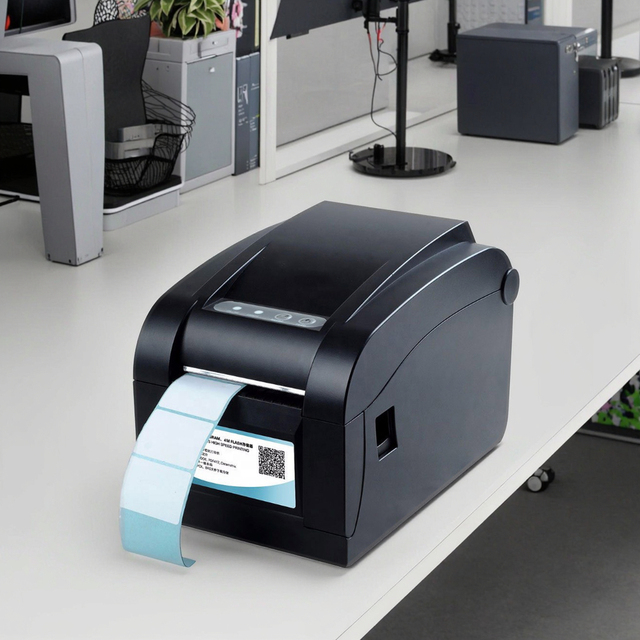 3 Inch XP-350B Thermal Barcode Printer Thermal QR Code Sticker Printer for POS System with 1 Year Warranty