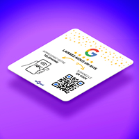Impression personnalisée Puce Nfc Carte Google Avis Carte Pop Up Carte d'examen Nfc N213 215 216 Plaque Google Play