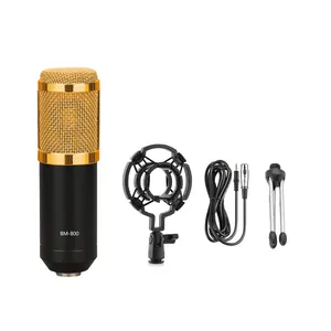 Bm800 Chuyên Nghiệp Condenser Thiết Bị Âm Thanh 3.5Mm Có Dây Phòng Thu Phát Sóng Ca Hát Live Streaming Microphone