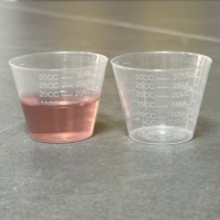 Gobelet doseur jetable gradué en plastique PP transparent de 30 ml
