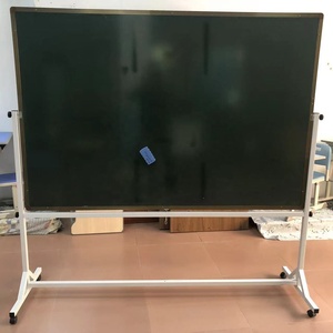 Pizarra Magnética de Doble Cara con Ruedas Mecanum, Soporte de Pizarra Magnética de Aleación de <span class=keywords><strong>Aluminio</strong></span>, Flip Chart para Oficina y Escuela - Product Image 2