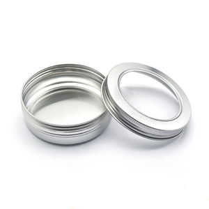 100Ml 100G Vòng Kim Loại <span class=keywords><strong>Tin</strong></span> Container Nhôm Trà Có Thể Gia Vị Lọ 3.33 Oz Nhôm <span class=keywords><strong>Tin</strong></span> Với Rõ Ràng Cửa Sổ Nắp - Product Image 1