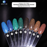 Marque privée Gel de vernis réfléchissant brillant à haute teneur en pigments Flash paillettes ongles Gel de vernis longue durée UV vernis à ongles Gel marque