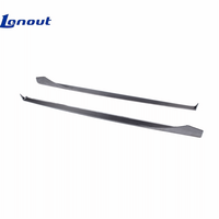 Kit de carrosserie léger anti-turbulences pour Mercedes Benz AMG GT GTS, style PK, jupes latérales et spoiler de pare-chocs latéral en fibre de carbone sèche